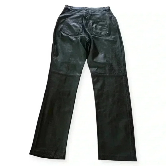Blushe by Spiegel women's black leather pants size 10 - Picture 4 of 10